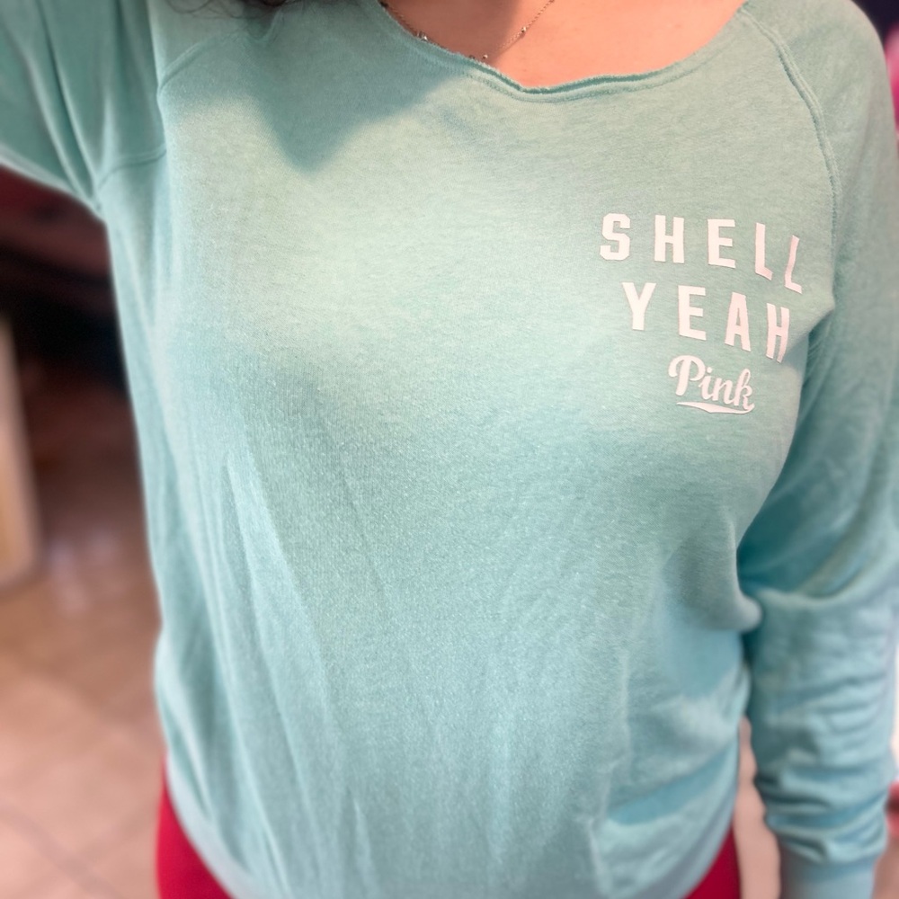 Pink shell yea long sleeve !